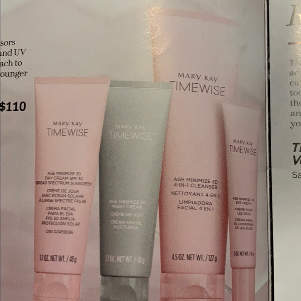 REDUCED PRICE!   ! Mary Kay Timewise skin care